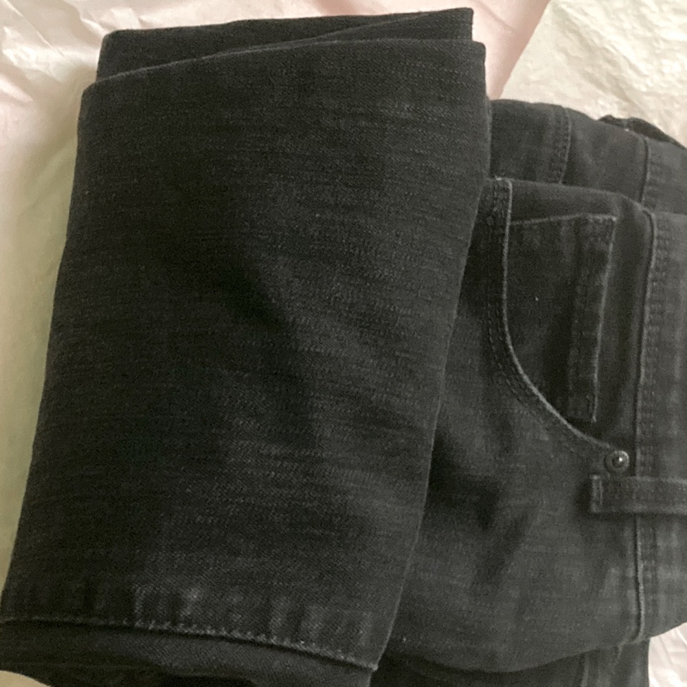 Women’s Tummy Control Straight Leg Black Jeans - Picture 4 of 8